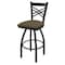 Holland Bar Stool Co 25" Swivel Counter Stool, Black Wrinkle, Graph Cork Seat 82025BW017 - alternate 1